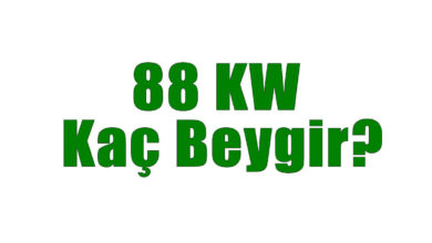 88 KW Kaç Beygir?