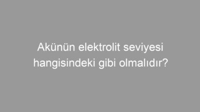 Akünün elektrolit seviyesi hangisindeki gibi olmalıdır?