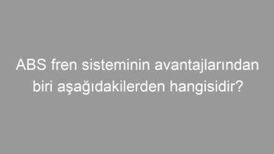 ABS fren sisteminin avantajlarından biri aşağıdakilerden hangisidir?