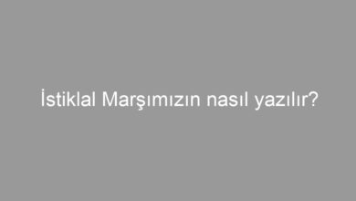 İstiklal Marşımızın nasıl yazılır?