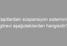 Taşıtlardaki süspansiyon sisteminin görevi aşağıdakilerden hangisidir?