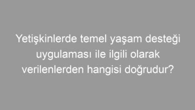 Yetişkinlerde temel yaşam desteği uygulaması ile ilgili olarak verilenlerden hangisi doğrudur?