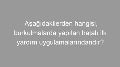 Aşağıdakilerden hangisi, burkulmalarda yapılan hatalı ilk yardım uygulamalarındandır?